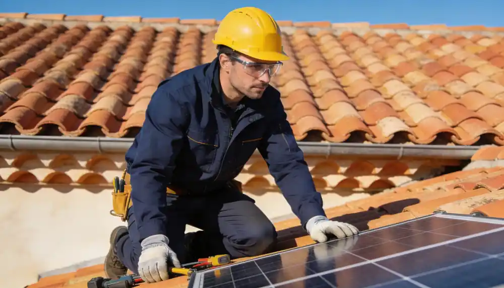 Installation de panneaux solaires à Bouillante